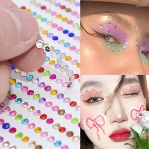 Aufkleber Abziehbilder Party Festival Dekoration Gesicht Körper Farbige Diamanten Juwelen Selbstklebender Lidschatten Diamant Make-up Temporäre Tattoos Prud