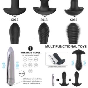 Wholesale plug vibrators for sale - Group buy PHANXY Anal Butt Plug On For Women Female Men Male Adult Toys Masturbator Prostate Massager Clit Vaginal Vibrators