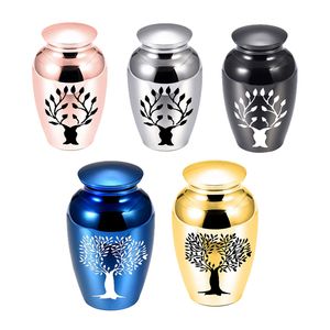 Personalize o padrão da Árvore da Vida Human Pet Cremation pendente Urna Urna Staen Sooxless Mulheres Homens de Jóias Presente Funeral Memorial