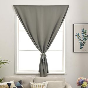 Cortina cortina cortinas de blackout cinza para sala de estar janelas de quarto decorativo parede protetora de proteção fácil instalação de instalação de cortina