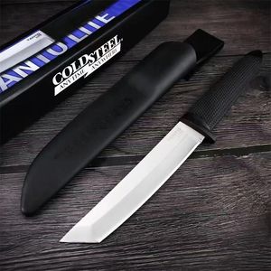 Hotsale Cold Steel 20TL Fixed Blade Knife Tanto Point 59HRC Outdoor Camping Hunting Survival Pocket Utility edc Tools with Sheath 17T KOBUN Tools