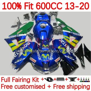 FATINAS DE INJEÇÃO PARA HONDA CBR 600RR CBR600 CBR 600 CC RR F5 13-20 147NO.14 CBR600RR 13 14 15 16 17 18 19 20 600cc 2013 2014 2015 2015 2017 2018 2019 2020 Body Movistar Blue