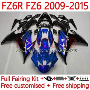 Kit de fadas para Yamaha fz6n fz6 fz 6r 6n 6 r n 600 09-15 Bodywork 31No.15 FZ-6R FZ600 FZ6R 09 10 11 12 13 14 15 15 FZ-6N 2009 2012 2012 2012 2013 2014 2015 OEM Body Metallic Blue 2015