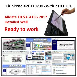 Atsg Software großhandel-Diagnosewerkzeug verwendet X201T Laptop i7 G RAM mit TB HDD Alle Daten Software ALLDATA ATSG installiert gut Touchscreen Unterstützung WIFI