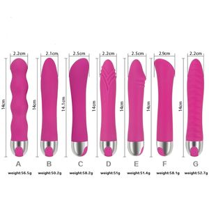 Sex Toy Massager Toy Store Wholesale Rechargeable Multiple Thread Shape Female Masturbation Vibrator Plastic Penis