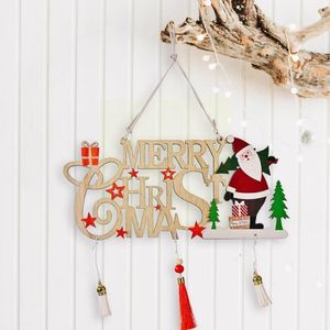 Christmas Decorations Decoration Wooden Hollow Out Tassel Letter Pendant Merry Card Ornaments N2 Tree Nav N0n5Christmas