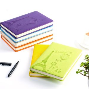 Notepads Bowen Notebook Creative Leather Face Book Business Diary Tower Commemorative Edition Notepad Thicken