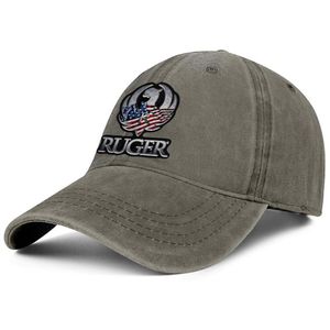 Stijlvolle Ruger American Flag Metal Logo Black Unisex Denim Baseball Cap Cool Classic Hats Magnum Gun America Deer Skull AR294L