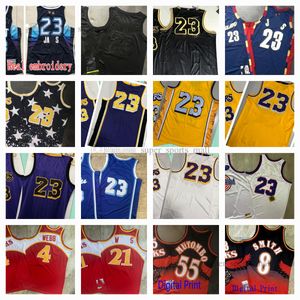 Настоящие сшитые баскетбольные майки 4 Spud 23 James Webb # 21 Steve 8 Smith Dikembe 55 Mutombo Retro Jersey Mans Women Youth S-XXL