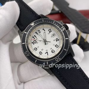Механические часы Мужские часы 46 мм, большой белый циферблат, резиновый ремешок, вращающийся безель, модные наручные часы295S