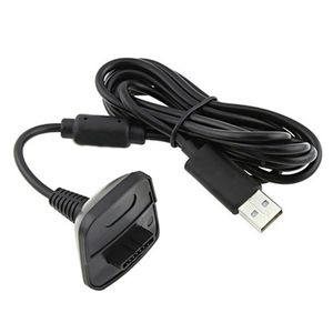 USB Charging Cable Charger Adapter for Xbox 360 Wireless Controller Black