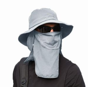 Chapéu de balde para mulheres homens verão Rápido de secagem do pescoço cara UV Sun Protection BRIG BRIG BLAP para caça de pesca Chapéus