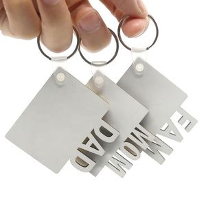 2022 Sublimation Blank Trä Keychain Hänge Dubbelsidig Värmeöverföring Nyckelringar Bag Dekoration KeyRing DIY Gift