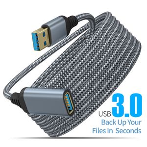 USB 3.0 Bilgisayar Kamera Yazıcısı Uzatma Kablosu için Erkek-Kadife Yüksek Hızlı Şanzıman Veri Kablosu 5m/3m/2m/1m