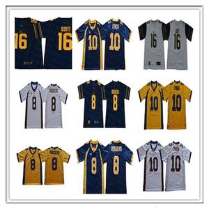 Chen37 NCAA Retro 16 Jared Goff 8 Aaron Rodgers 10 Marshawn Lynch California Golden Bear College College College Jerseys Size Size S-3xl