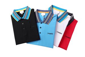 2022 Business Casual Polo Shirt Tshirt Men Sleeve Stripe Szczyprzszy Manly Society Mode Mode Mashed Color Chooes #71
