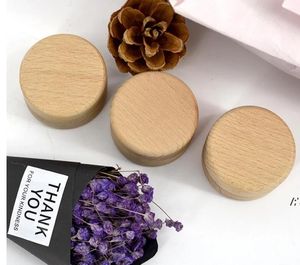 Bottles Beech Wood Small Round Storage Box Retro Vintage Ring Boxs Wedding Natural Wooden Jewelry Rounds Ring ZZB15274