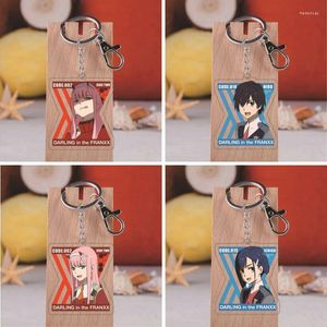 Keychains älskling i Franxx Anime 6cm Pendant Charms Fred22