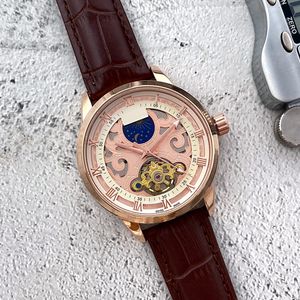 Orologi da uomo di design delle migliori marche orologi da polso da uomo di lusso Moon Phase movimento meccanico automatico Orologio moda impermeabile per uomo regalo di natale orologio di lusso