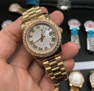 Orologio da donna Orologi meccanici completamente automatici Cinturino in acciaio inossidabile da 31 mm Orologio da polso con diamanti Design impermeabile Orologi da polso Montre de luxe Regalo Alta qualità