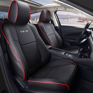 Car Special Luxury Newest design Coprisedili per Mazda CX-30 20 Coprisedile per auto in pelle artificiale personalizzata Cuscino 1 set Caffè nero