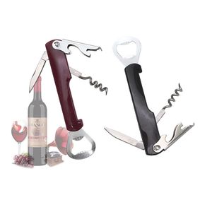 Portable Wine Bottle Cap Opener Corkscrew Stainless Steel Metal With Plastic Handle Wine Beer Bottle Opener LX4927