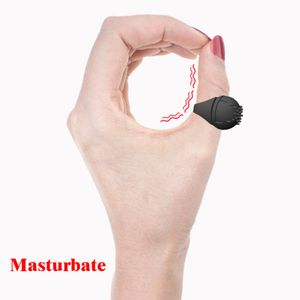 Männlicher Masturbator Vibrierender Fingerring 10 Frequenz Masturbation Vibration Blowjob Ei sexy Spielzeug für Männer Erwachsene Produkt