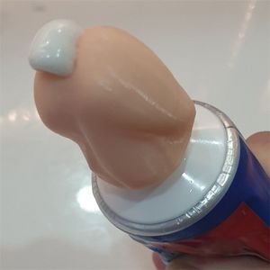 Funny Cover Penis Topper Household Device Lazy Toothpaste Tube Squeezer Press Bathroom Supplies 220727