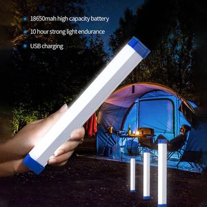 Streifen Licht Bar Haushalt Notfall Lampe Nacht Markt Stall Lichter Outdoor Camping Mobile USB Lade Wasserdichte LED LED