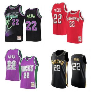 Ed Michael Redd Basketball Jersey S-6xl 2008-09 Mesh Hardwoods Classics Wersja retro mężczyzn Kobiet Koszulki młodzieżowe