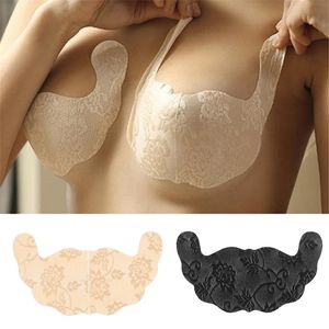 Women Mesh Chest Stickers Invisible Breast Lift Tape Overlays Nipple Stickers Reusable Bra Nipple Covers Nude Black Breast Pad 220514