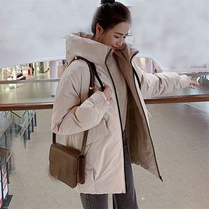 Parkas Mujer Fashion The down jacket female hooded jacket winter woman oversize 806 201125