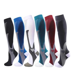 Running Men Women Compression Socks New Medical Varicose Veins Pregnancy Nursing Athletic Football Soccer Stockings Sports Socks 9 Colors