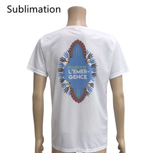 Sublimations-T-Shirt aus Polyester, Wärmeübertragung, Festival, Party, leere Hemden, Rundhalsausschnitt, kurze Ärmel, T-Shirts, Hemden, Zubehör, 120 g