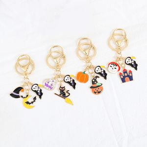 Cartoon Emaille Halloween Fledermaus Kürbis Geist Charms für Schmuck Machen Drop Ohrringe Anhänger Halsketten DIY Schlüsselanhänger Geschenk