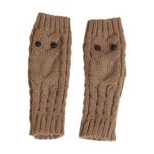 Five Fingers Gloves Fingerless For Women 1 Pair Winter Warm Knit Hand Warmers Crochet Thumbhole Home