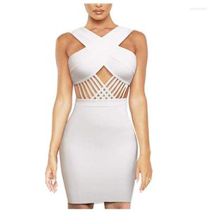 Wholesale white nude dresses resale online - Casual Dresses Solid Nude Summer Style Sexy Key Hole Black White Women Bodycon Bandage Dress Designer Fashion Party Club Vestido