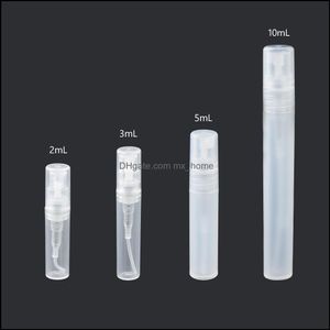 2ml l 5ml 10ml Pedro de estima￧￣o por garrafa vazia Spray refil￡vel pequeno par atomizador transparente amostra clara Os frascos de gota entrega 2021 BOT de embalagem