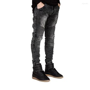 Jeans masculinos Men skinny motociclista Strech for Y2101Men's Heat22