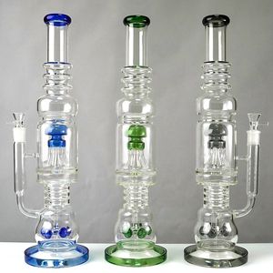 8-armige Baum-Perc-Wasserpfeifen mit Rauchschüssel, geradem Rohr, Pilz-Kreuz-Perkolator, Dab-Öl-Rigs, Big Bong Octopus Perc LXJX20101