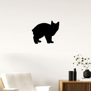 Manx Cat Breed Silhouette - Bellissimo cartello da parete in metallo decorativo per la casa