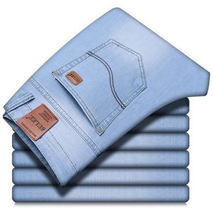 Sulee Brand New Moda Men S Casual Fining and Lightweight Skinny Jeans Troushers calças apertadas Cores sólidas 210330