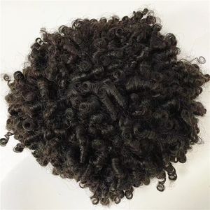 Cor de cor de cor de cor de peças de cabelo peças de cabelo brasileiro Substituição de cabelo virgem de 12 mm unidades de renda cheia para entrega de preto mass
