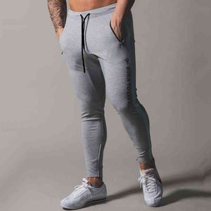 Joggar Sweatpants Men's Casual Pants Bodybuilding Skinny Trousers Manlig gymmet Fitness Workout Cotton Trackpants Running Sport Wear G220713