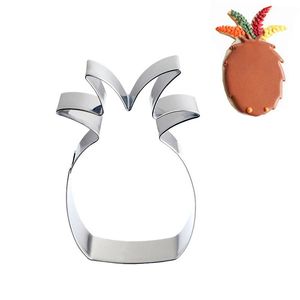 Baking Moulds 1pc Pineapple Shape Cookie Cutter Stainless Steel Biscuit Cookies Mold Cake Fondant Fruit Kitchen ToolsBaking