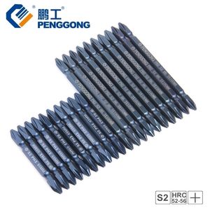 Penggong 65mm100mm tornavida bitleri s2 alaşım çelik phillips bit seti manyetik vida elektrik matkapları elektrikli aletler 10pcs y200321