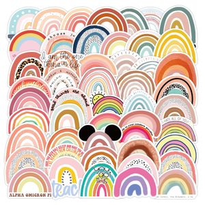 50st Cartoon Rainbow Landscape Söta klistermärken Pack för barnens vattenflaskdekaler Notbok kawaii Diy Toys Laptop Phone Case Baby Scrapbooking Skateboard