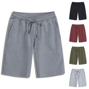 Abbigliamento da palestra Estate Uomo Pantaloni corti tinta unita Pantaloncini traspiranti da spiaggia con coulisse Pantaloni casual larghi a cinque puntePalestra