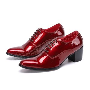 Scarpe per abiti da uomo primaverile Luxury Grace Gentleman in pelle allacciata per le scarpe da sposa degli uomini