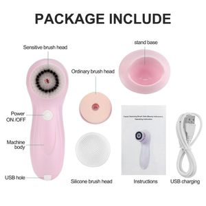 Wholesale facial massage brush for sale - Group buy Professional Facial Cleaning In Electric Face Cleansing Brush Deep Pore Cleaning Machine Facce Brush Beauty Facial Massager
